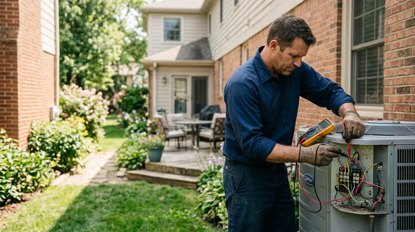 HVAC technician working near Hazel Green, WI